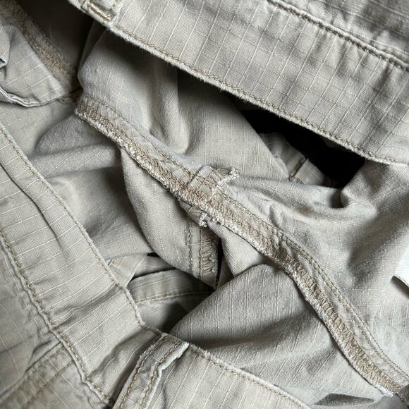 Vintage y2k Polo jeans company tan cargo short shorts 10 - Picture 7 of 10